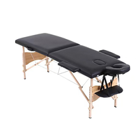 Vente directe d'usine de lits de massage pliants en bois de haute qualité, portables, pour la physiothérapie, le massage, la beauté et le tatouage