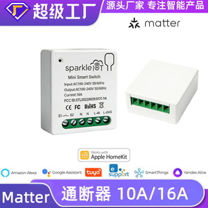Matter <b>Smart</b> Relay 10A 16A Cross Platform Homekit Alexa Google Voice Remote Control <b>Smart</b> <b>Home</b> - Product Image 6