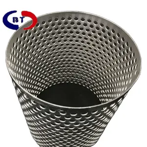 Round Hole Stainless Steel Wire Mesh Filter Screen Tube Perforated Metal Cylinder Manufacturer