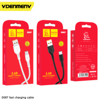 Cable de Datos VDENMENV D08T Original de PVC de 1 M con Carga Rápida, Compatible con Carga Súper Rápida de 67W/80W/120W