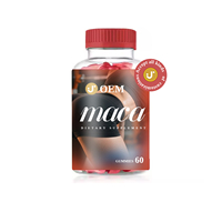 Capsules de racine de Maca Premium 60 unités – Complément Herbal Naturel pour l'Énergie, la Gestion du Stress et la Santé Immunitaire
