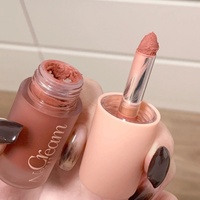Velvet Mist - Crème à lèvres liquide multi-usage - Texture boue - Gloss à lèvres minéral - Couleur nude à faible saturation - Gloss à lèvres soyeux et lisse