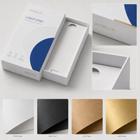 Boîte cadeau rigide personnalisée avec couvercle et base, emballage OEM pour accessoires de téléphone