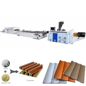 Eco and automatic 15mm automatic Wpc Wall Panel Cladding Lamin wpc wall panel plastic pvc wpc wall panel extruder making machine