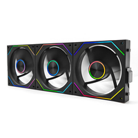 Ventilateurs de boîtier PC Cool Storm, nouveau design, prisme, 12 pièces, ventilateur ARGB 120 mm, raccordement sans fil, lot de 3, ventilateurs RGB pour boîtier PC de jeu, refroidisseur de boîtier PC