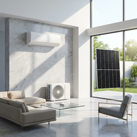 Climatiseur solaire 9000 BTU DC 48V homologué CE, 100% autonome, alimenté par énergie solaire, avec WIFI