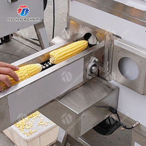 Maisentkörnungsmaschine für Landwirte, einstellbare Tiefe, Edelstahl, für frische Maiskolben, 30-35 Stück pro Minute, unbeschädigte Körner - Product Image 2