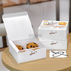 Tùy chỉnh <span class=keywords><strong>Macaron</strong></span> Donut Pastry Baking bánh bao bì hộp giấy bánh donut Hộp bao bì thực phẩm - Product Image 5