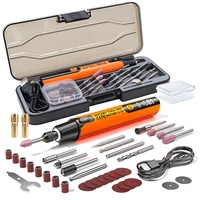 Kit d'outils rotatifs sans fil avec affichage numérique, mini stylo de gravure électrique rechargeable, ensemble de perceuses de polissage