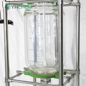 Réacteur en verre à haute température agité par laboratoire chimique YHCHEM