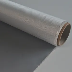 Kain serat kaca dilapisi silikon satu arah dengan perlakuan panas kualitas terbaik