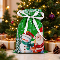 Sacs cadeaux en plastique multi-tailles avec cordon de serrage pour Noël, anniversaires et autres fêtes – Vente en gros