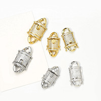 Fermoir à chaîne cubain en acier inoxydable 18 carats Bijoux Collier Bracelet Accessoires Fermoir