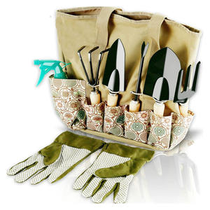 Ensemble d'outils de jardin avec manche en bois, kit de désherbage et de plantation en acier inoxydable pour une utilisation en jardinage extérieur - Product Image 2