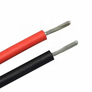 Kabel surya sq PV-1 f 4mm bersertifikat tembaga ganda 4mm kabel surya PV kualitas baik kabel ekstensi panel surya