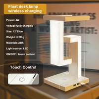 Lampe de table moderne anti-gravité avec gradation tactile pour chambre à coucher lampe de bureau flottante avec chargeur sans fil