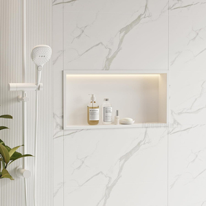 Certifié FCC 304 acier inoxydable mur <span class=keywords><strong>niche</strong></span> salle de bain lumières de rangement Design moderne <span class=keywords><strong>niche</strong></span> de <span class=keywords><strong>douche</strong></span> à la mode à des fins décoratives - Product Image 3