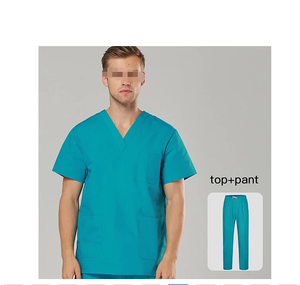Venta directa de fábrica Uniforme de hospital con cuello en V para mujer Scrubs 65% Poliéster 35% Uniformes de algodón - Product Image 1