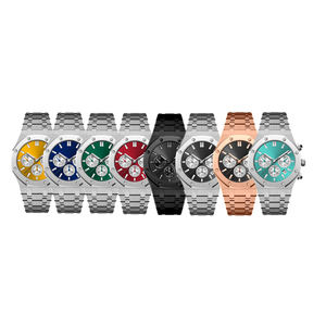 นาฬิกาโครโนกราฟหน้าปัดทรงกลมขนาด42มม. หรูหรามีสไตล์หรูหรากลไกอัตโนมัติพร้อมหน้าต่างคริสตัล - Product Image 3