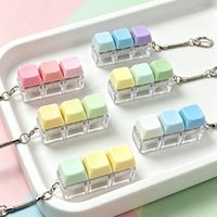 Factory OEM Custom 3Keys Mechanical Keycap Fidget Clicker Keychain Custom Color Logo Decompression Fidget Toy for Promotion Gift