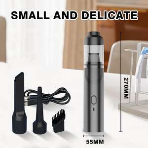 مكنسة كهربائية لاسلكية للسيارة بقوة شفط 4500 باسكال وبطارية 1500 مللي أمبير، مكنسة محمولة صغيرة للاستخدام المنزلي - Product Image 2