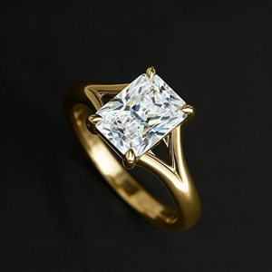 CUSTOM <b>SILVER</b> 10K/14K/18 SOLID GOLD CLASSIC LAB GROWN CVD IGI VVS-VS QUALITY BRILLIANT CUT ENGAGEMENT PARTY FASHION CLUSTER <b>RING</b> - Product Image 4