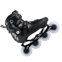 Patins à roulettes de vitesse pour adultes de haute qualité ABEC-9, imperméables, légers, pour l'extérieur, 4 roues en PU, fibre de carbone