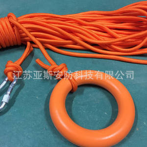 Cuerda de rescate Yasian, cuerda de seguridad flotante de polietileno de color naranja para rescate de incendios, escape al aire libre - Product Image 4