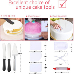 <b>Cake</b> <b>Decorating</b> Tool Set 322 Pc Piping Tips Turntable Baking <b>Supplies</b> Reusable Birthday <b>Cake</b> Making Kit - Product Image 3