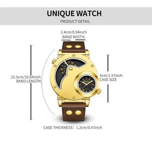 <span class=keywords><strong>Montre</strong></span> OULM <span class=keywords><strong>HP</strong></span> 9591A Nouvelle <span class=keywords><strong>Montre</strong></span> <span class=keywords><strong>Homme</strong></span> Affichage Double Deux Fuseaux Horaires <span class=keywords><strong>Montre</strong></span> à Quartz <span class=keywords><strong>Homme</strong></span> <span class=keywords><strong>Montre</strong></span> en Cuir PU Grande <span class=keywords><strong>Montre</strong></span> Relojes Para Hombres - Product Image 6