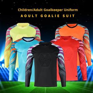 Ensemble d'uniformes de gardien de but Saipu Lang personnalisables à manches longues avec protections en mousse pour adultes et enfants, pour la compétition, l'entraînement et les équipes de football - Product Image 2
