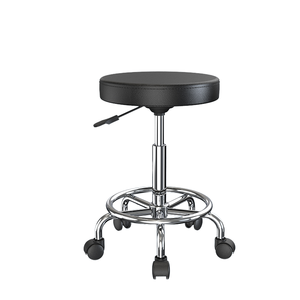 Chaise de bureau pivotante multifonctionnelle minimaliste de style industriel siège de selle en acier atelier d'école de formation de laboratoire d'hôpital - Product Image 2