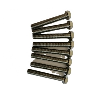 Vis à tête hexagonale M5 x 40 mm en alliage de <span class=keywords><strong>titane</strong></span> Gr5 avec <span class=keywords><strong>traitement</strong></span> de <span class=keywords><strong>surface</strong></span> en zinc blanc/jaune/HDG - Product Image 1