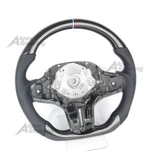 Volante in fibra di carbonio (disponibile negli USA) compatibile con <span class=keywords><strong>BMW</strong></span> <span class=keywords><strong>Serie</strong></span> <span class=keywords><strong>5</strong></span>-8, X1, X2, X3, X4, X5, X6, M5, M6, M8, XM (compatibile con i modelli G30, G38, G31, G11, G14, G70, G32, G05) - Product Image 5