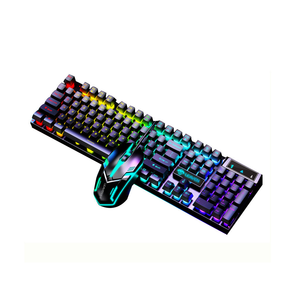 RGB Backlit Gaming Keyboard & Mouse Combo | Wired USB Set for PC, Laptop, Office & Gaming (Kuwait)