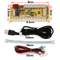 Kit d'Arcade DIY Joystick Sanwa 8 Directions Boutons Poussoirs Carte Contrôleur USB Zéro Délai pour Raspberry Pi PC Manette de Combat Vente en Gros