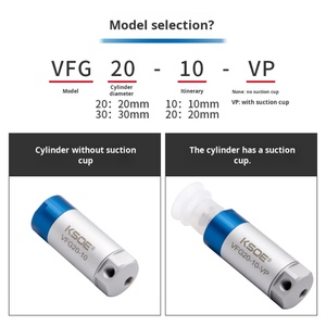 Cilindro de Sujeción Robótica VFG20-10-VP, Ventosa Neumática de Vacío 20-20/30-20, Construcción de Pistón de Acción Simple, Nuevo y Usado - Product Image 2