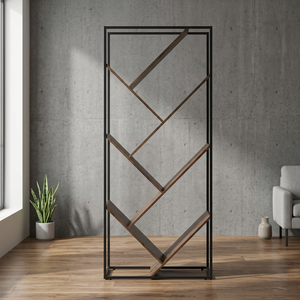 Durable <b>Solid</b> <b>Wood</b> Bookshelf with Handmade Craftsmanship for Home Office Study Areas Living Room Storage and Wholesale Furniture - Product Image 2