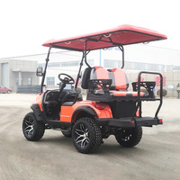 Voiturette de golf électrique 4x4 haute performance 4 places avec batterie lithium 120Ah, vitesse maximale de 30 km/h et autonomie de 90 km