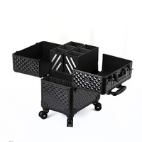 Professionnel multicouche ongles tatouage roulant maquillage étui à la mode multi-fonction beauté chariot valise ouvert diamant Logo