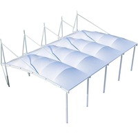 Abri pare-soleil moderne imperméable à l'eau pour la structure de membrane pour piscine parc d'attractions jardin scénique