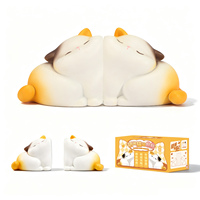 Serre-livres Furui Chat en Résine, Design Créatif de Dessin Animé, Artisanat de Bureau, Adorables Serre-livres Chat Embrassant, Ornements Décoratifs