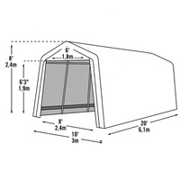 Abri pliable, auvent pour Garage de voiture, rétractable, abri de Parking, pot, auvent