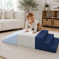 Marchepieds d'escalade en mousse souple anti-collision haute densité, pente respirante en velours côtelé, jouet d'éveil pour tout-petits, entraînement sensoriel intérieur pour tout-petits