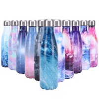 Oferta Especial: Termo Deportivo de Acero Inoxidable de Doble Pared con Aislamiento al Vacío, Impresión a Todo Color, 500 ml, Mantiene la Temperatura de 12 a 24 Horas