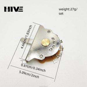 Commutateur de guitare électrique ST SQ avec sélecteur de couleur de tonalité de secteur à trois, quatre et cinq positions et capuchon à trois couleurs - Product Image 2