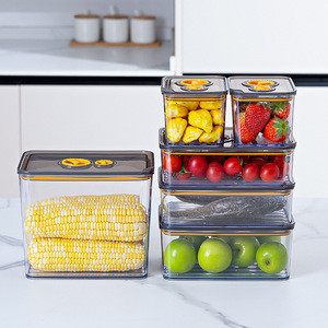 Sealed Food Storage Container Rectangle Clip-On Lid For Fruits Vegetables Grains Refrigerator Use Picnic Lunch Box - Product Image 1