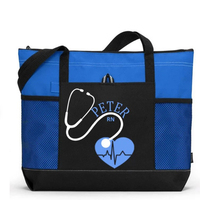 Sacs médicaux en gros, Logo personnalisé, sacs à main en Polyester, poches en filet, fourre-tout pour infirmières