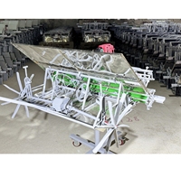 Machine à planter professionnelle à 6 rangs, espacement des rangs de 20 cm, équipement de semis agricole robuste avec cadre en acier durable