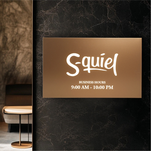 Премиальный прямоугольный декоративный световой короб для вывески, настенный дисплей для часов работы магазина - Product Image 1